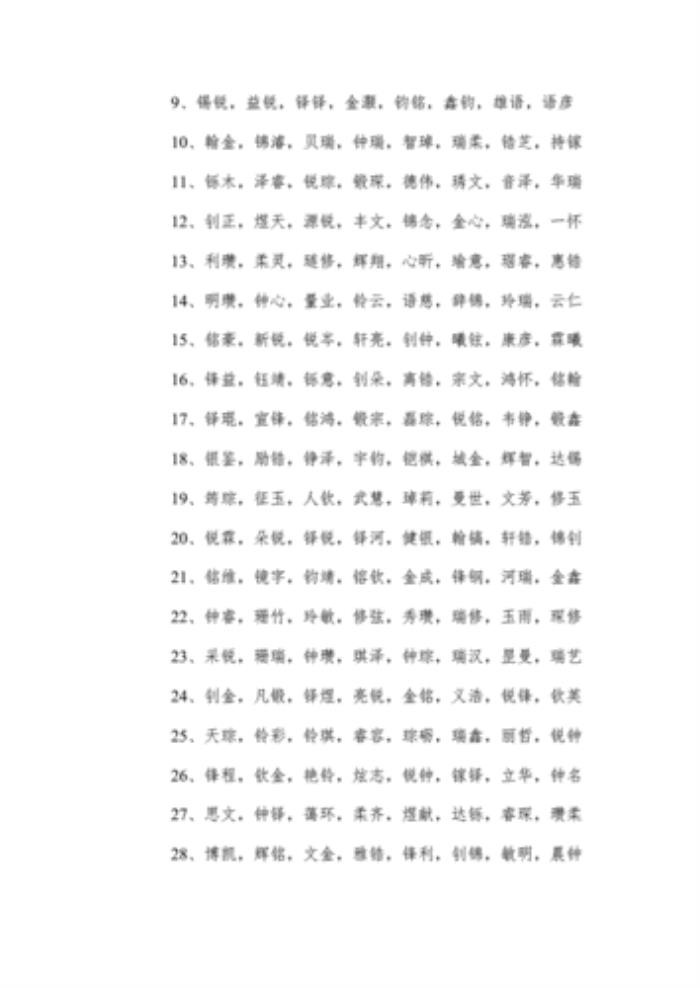 帶金字的男孩名字大全 虎年帶金字旁的名字